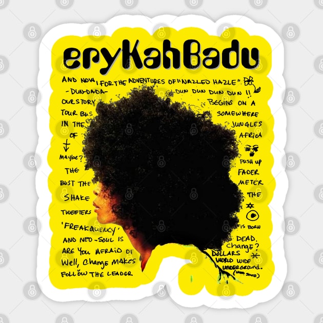 erykah badu Sticker by RBGPEN